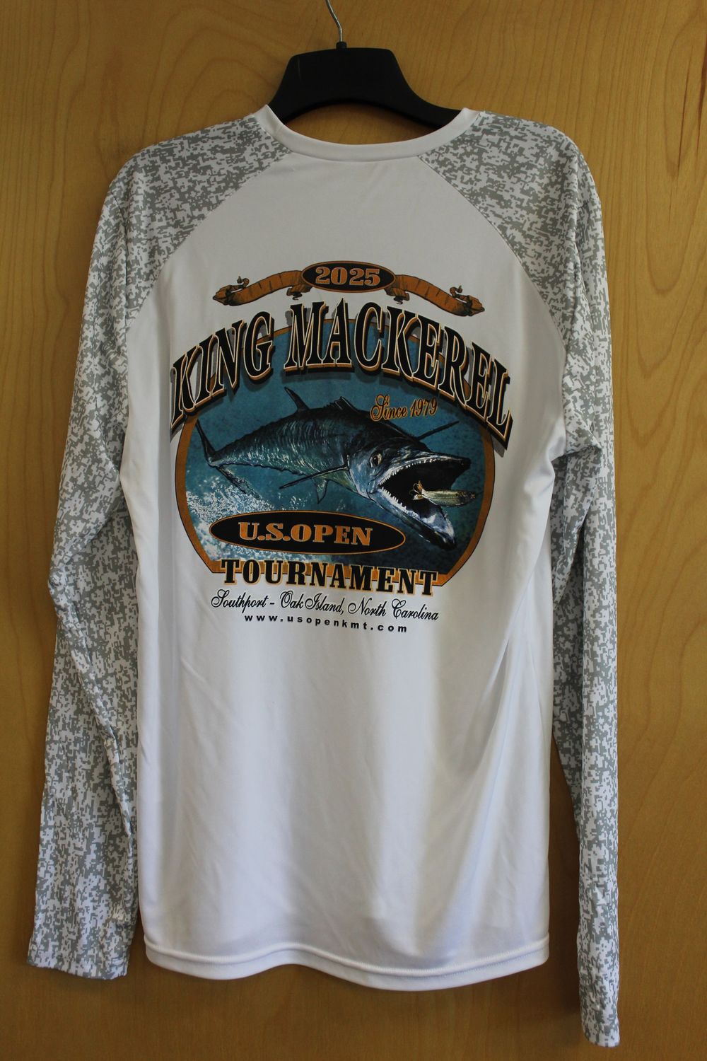 US Open KMT Sport-Tek Long Sleeve Digi Camo Tee- White, Size: Medium