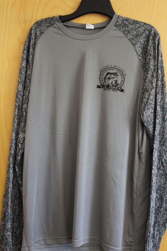 US Open KMT Sport-Tek Long Sleeve Digi Camo Tee- Grey