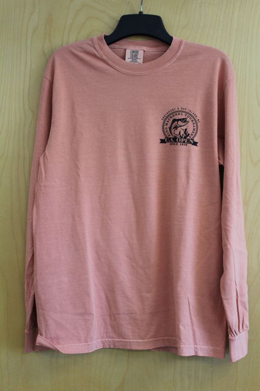 US Open KMT Comfort Color Long Sleeve Tee, no pocket - Peach