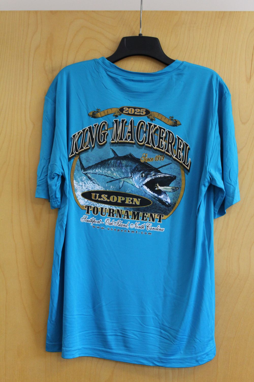 US Open KMT Sport-Tek Short Sleeve, no pocket Aqua, Size: Medium