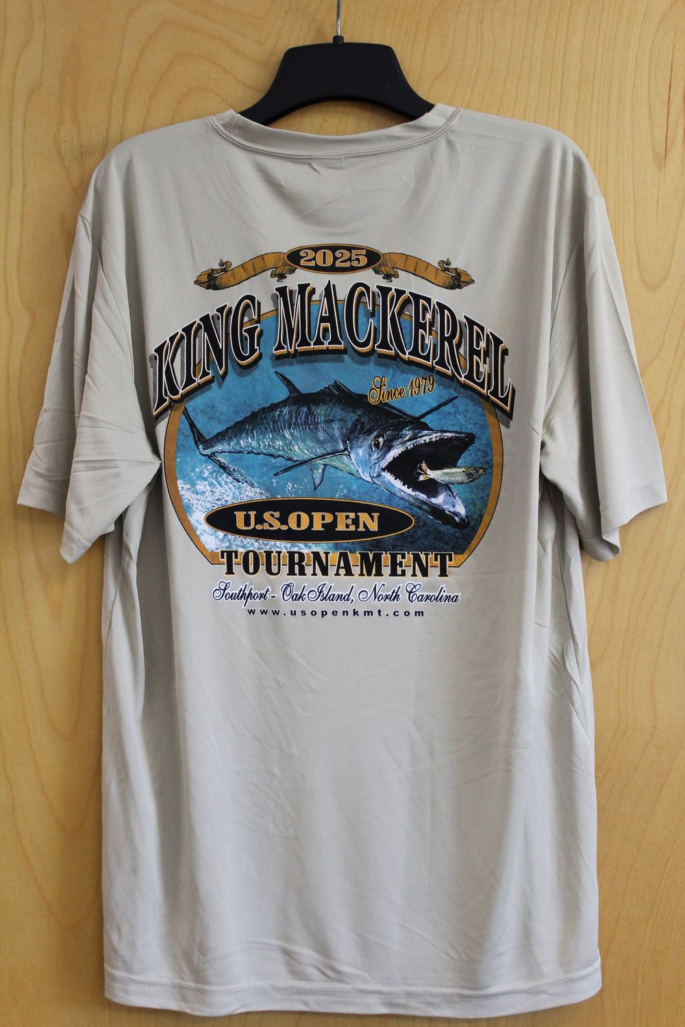 US Open KMT Sport-Tek Short Sleeve, no pocket Tan, Size: Medium