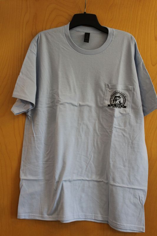 US Open KMT Gildan Ultra Cotton with Pocket Light Blue