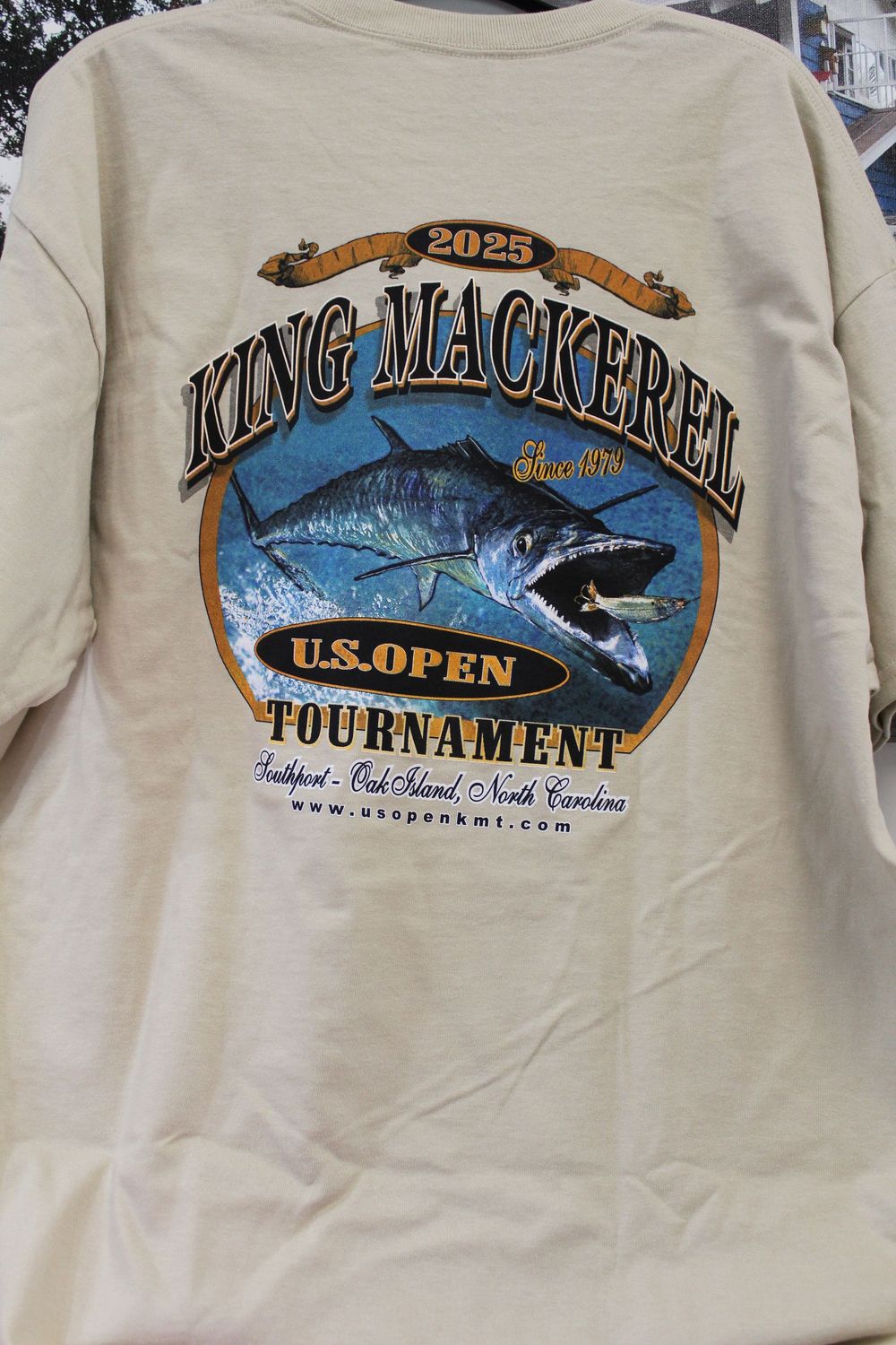 US Open KMT Gildan Ultra Cotton with Pocket Tan, Size: X-Large