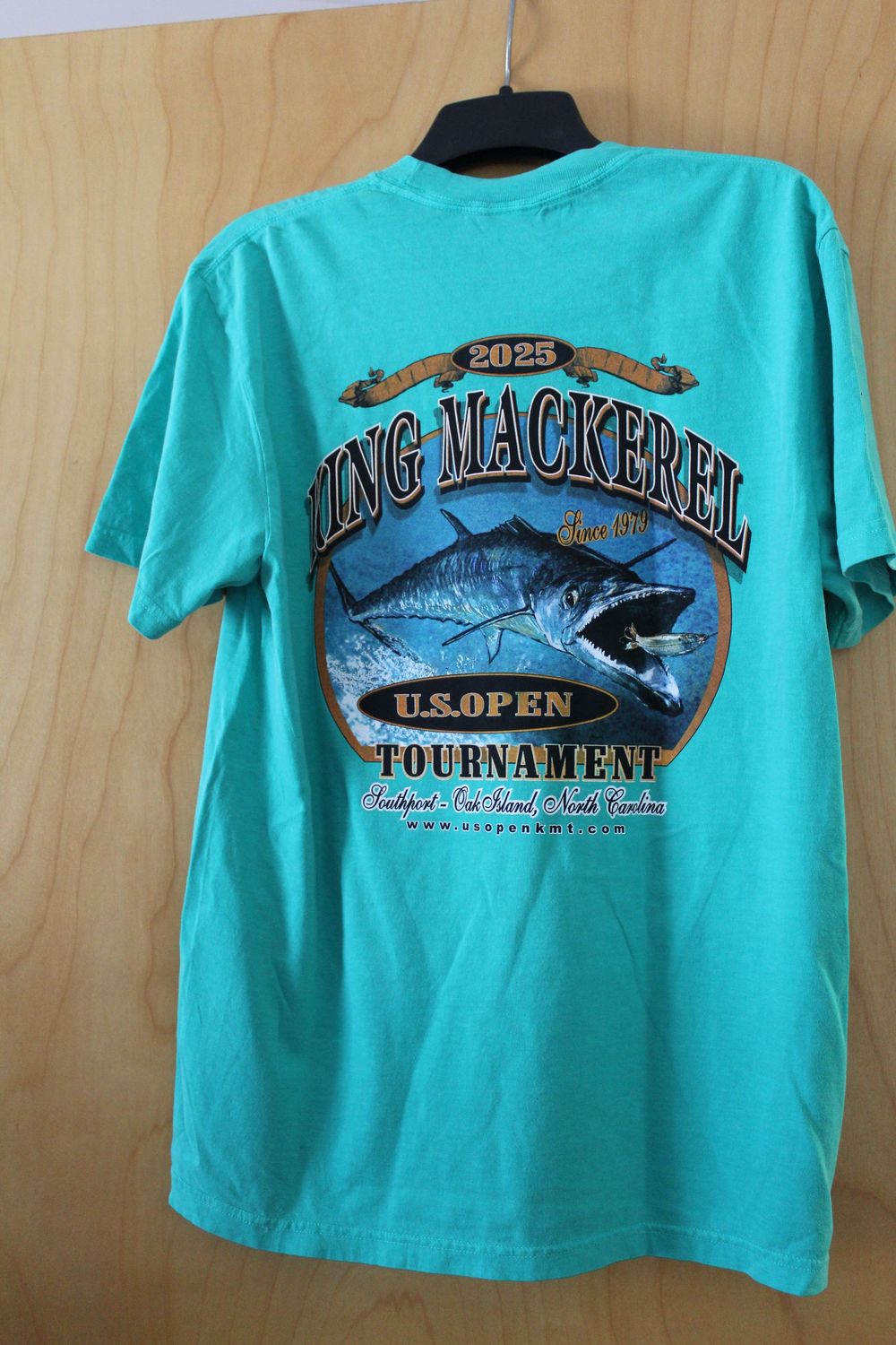 US Open KMT Comfort Color Heavyweight Adult Tee No Pocket - Teal, Size: Large