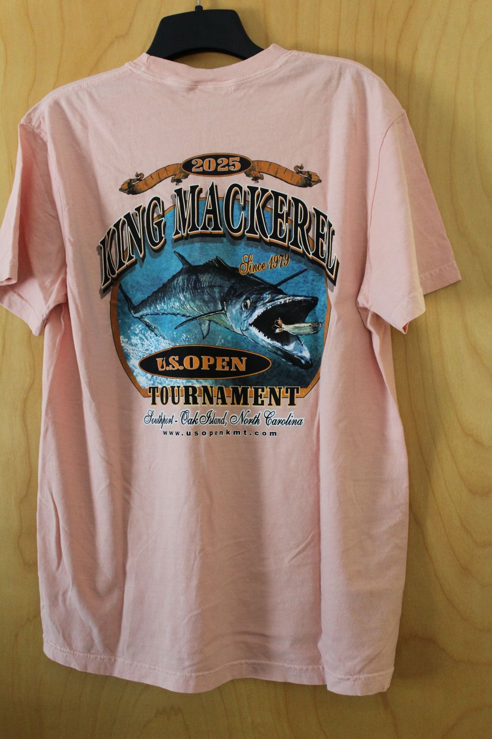 US Open KMT Comfort Color Heavyweight Adult Tee No Pocket - Peach, Size: Large
