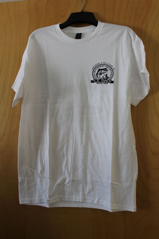 US Open KMT Gildan Ultra Cotton Short Sleeve No Pocket Shirt White