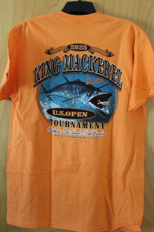 US Open KMT Gildan Ultra Cotton Short Sleeve No Pocket Shirt Orange