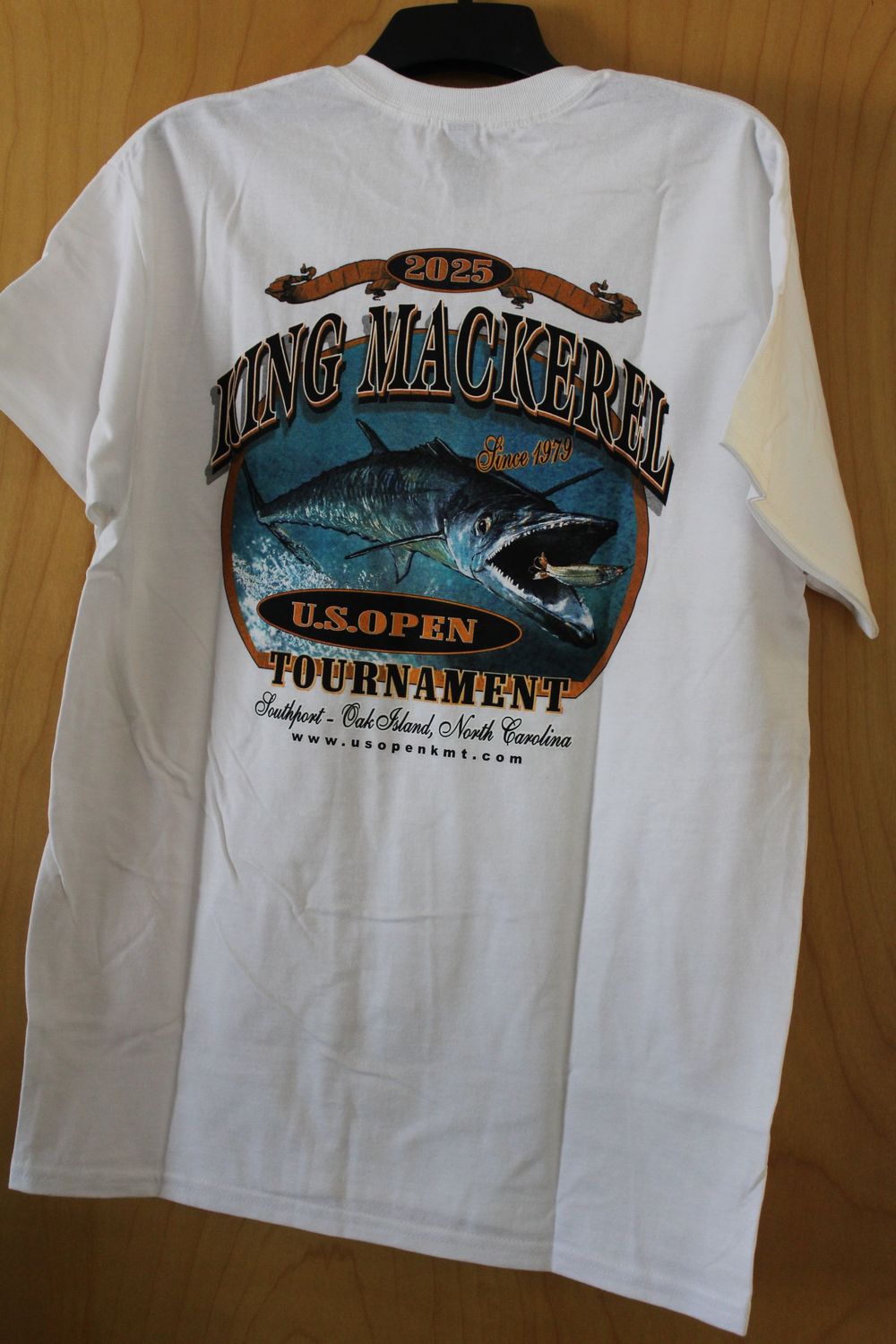 US Open KMT Gildan Ultra Cotton Short Sleeve No Pocket Shirt White, Size: Large