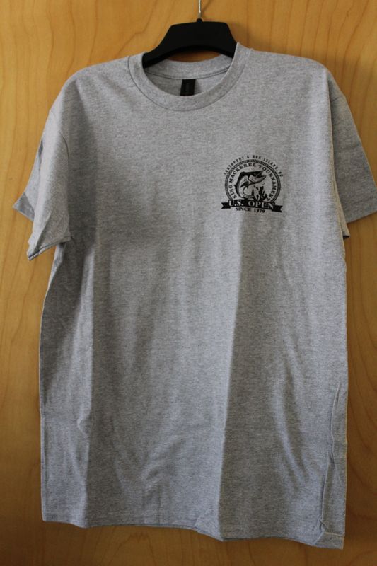 US Open KMT Gildan Ultra Cotton Short Sleeve No Pocket Shirt Grey