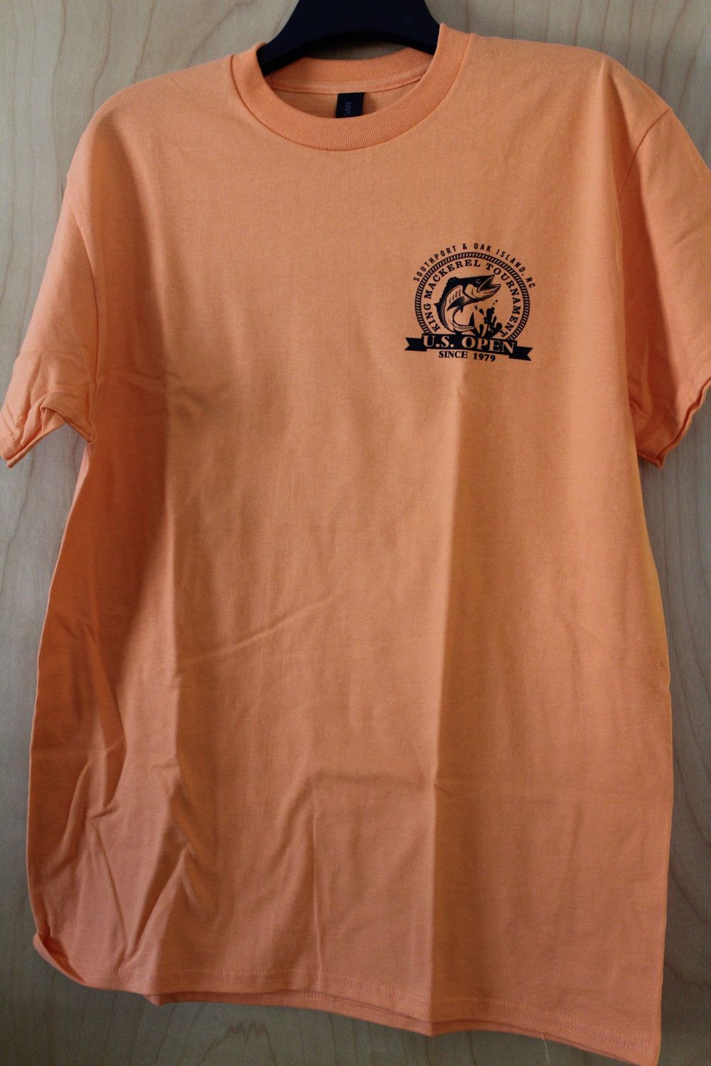 US Open KMT Gildan Ultra Cotton Short Sleeve No Pocket Shirt Orange, Size: Large