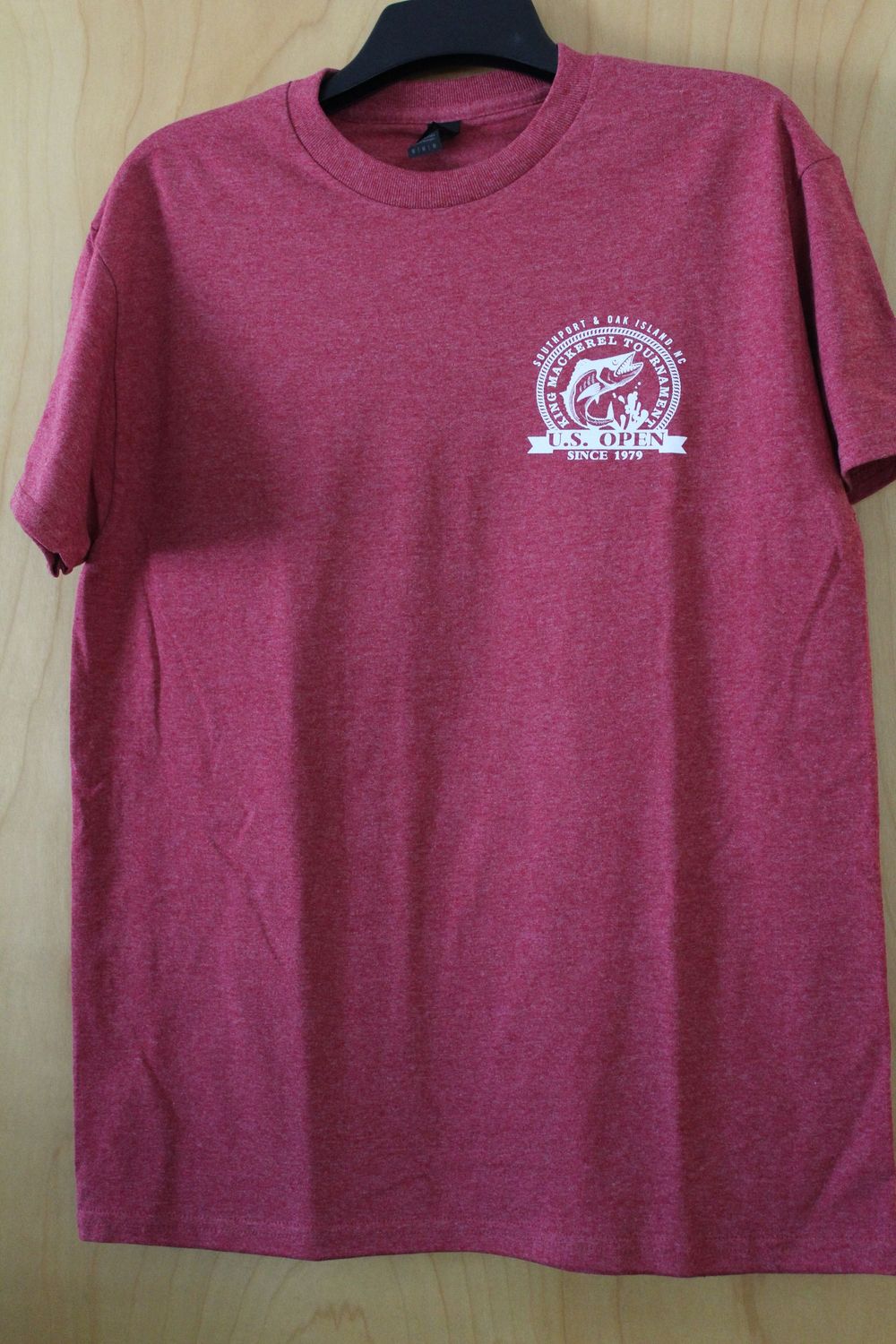 US Open KMT Gildan Ultra Cotton Short Sleeve No Pocket Shirt Red, Size: Large