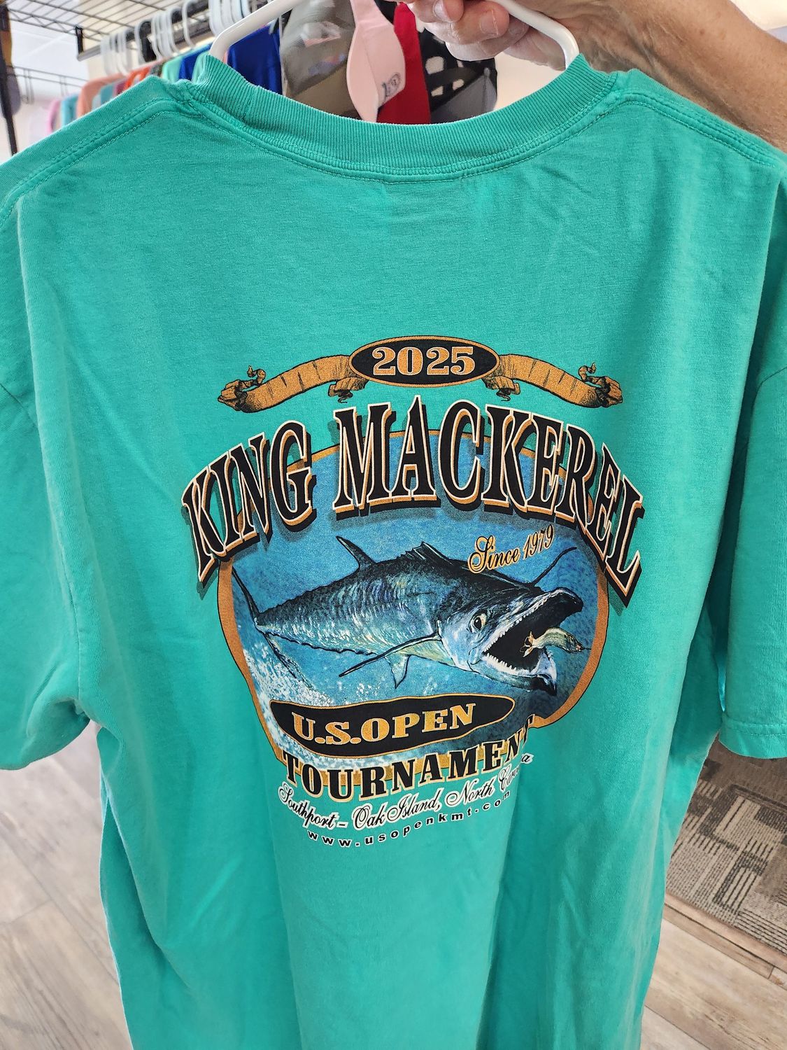 US Open KMT Comfort Color Heavyweight Adult Tee No Pocket - Jade, Size: Large