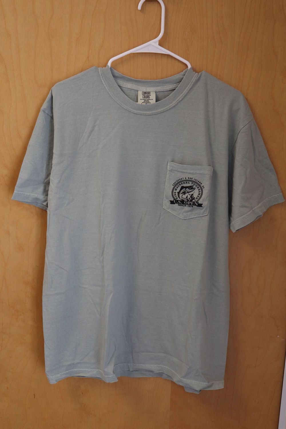 US Open KMT Comfort Color Pocket Short Sleeve US Open KMT Comfort Color Pocket Short Sleeve, Size: Large - Bay