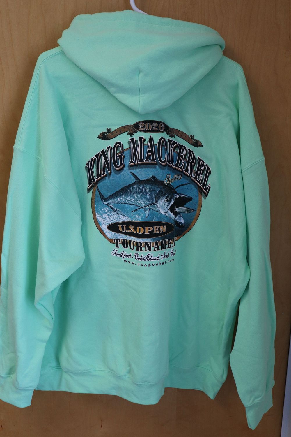 US Open KMT Gilden Hooded Sweat US Open KMT Gilden Hooded Sweat, Size: Large - Mint Green