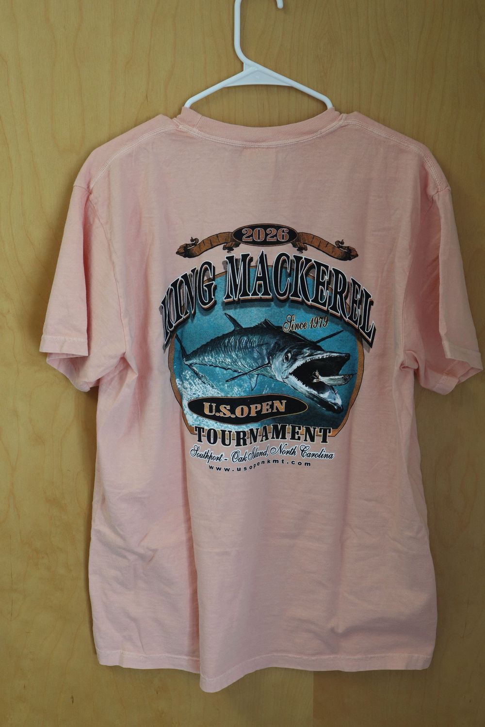 US Open KMT Comfort Color NO Pocket Short Sleeve US Open KMT Comfort Color NO Pocket Short Sleeve, Size: Large - Peachy