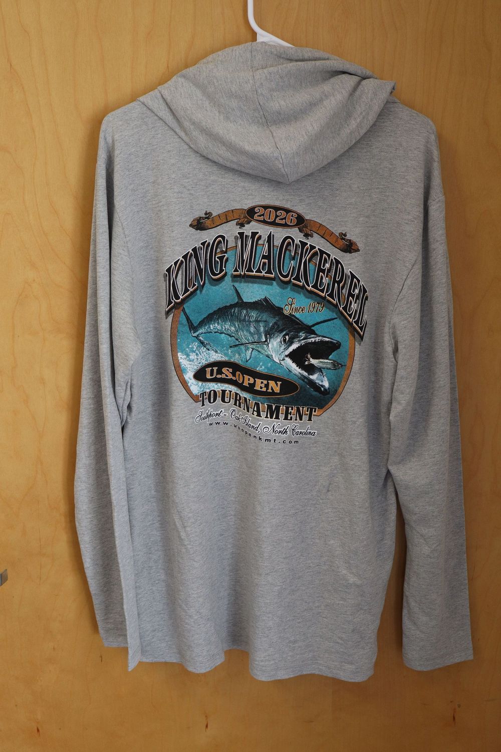US Open KMT District French Terry Hoodie US Open KMT District French Terry Hoodie, Size: Large - Heather Grey