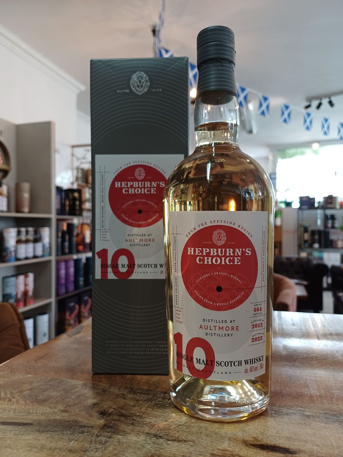 Aultmore 10 y, Hepburns Choice, Hunter Laing