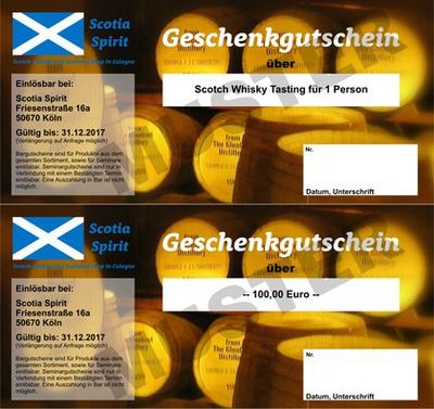 Scotia Spirit Gutscheine