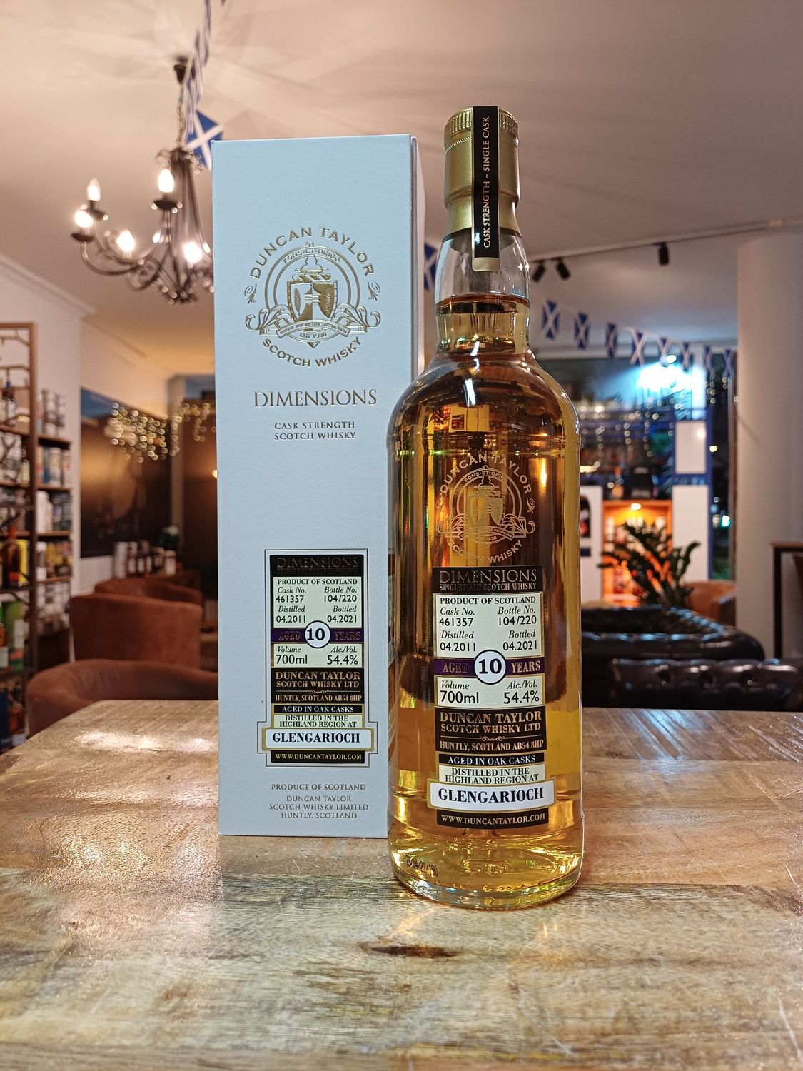 Glengarioch 10 y, Duncan Taylor Dimensions