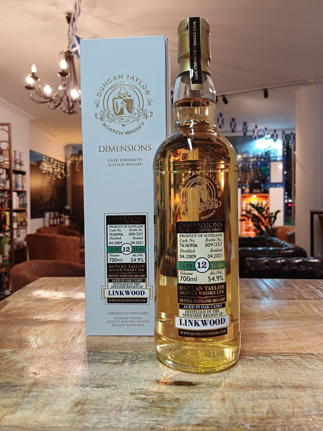 Linkwood 12 y, Duncan Taylor Dimensions