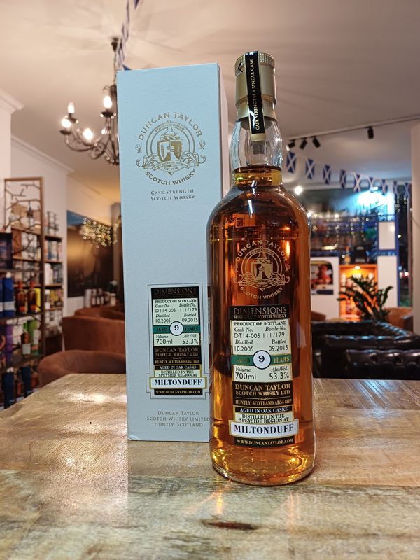 Miltonduff 9 y, Duncan Taylor Dimensions