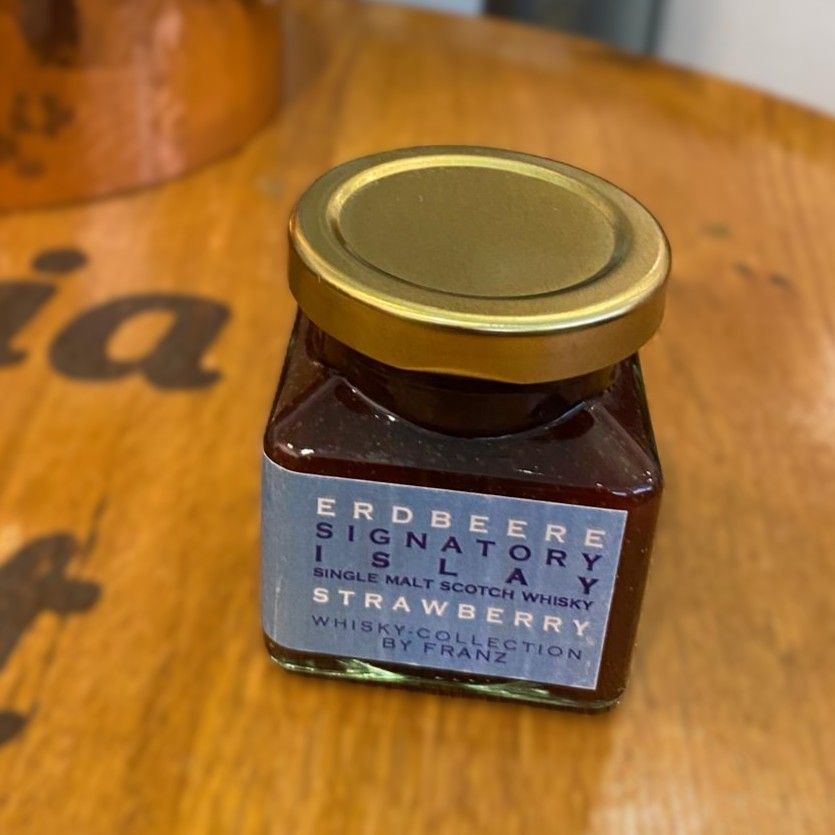 Marmelade Erdbeere mit Signatory Single Malt Islay Whisky, Whisky-Collection by Franz, 150 g