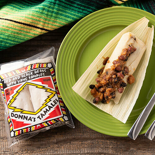 Red & Black Beans with Yams Tamale