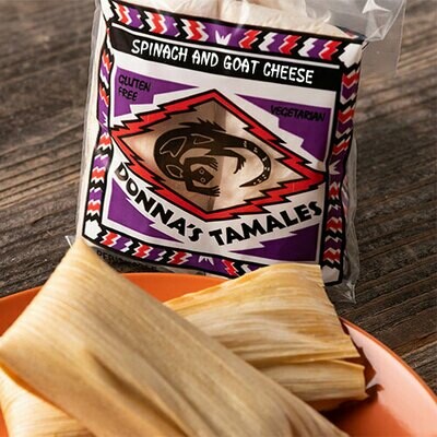 Spinach and Goat Cheese Tamale