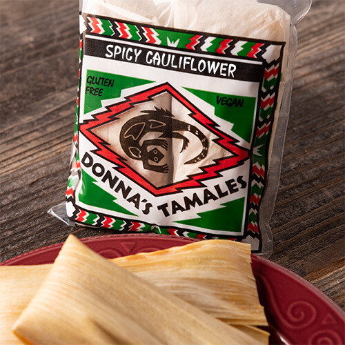 Spicy Cauliflower Tamale