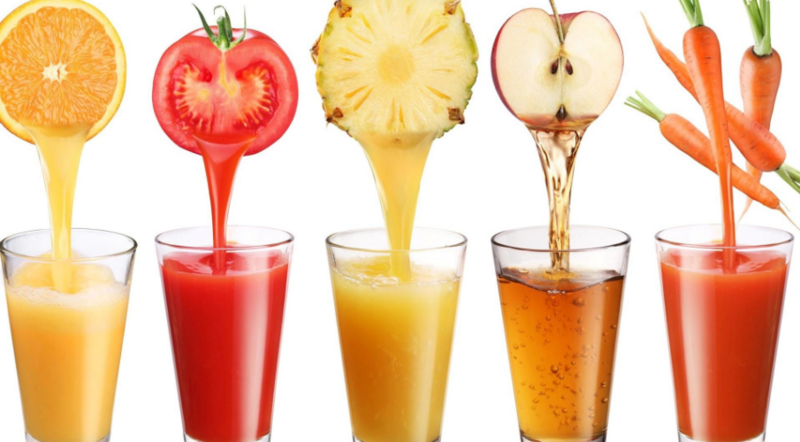 Jugo natural en agua o leche