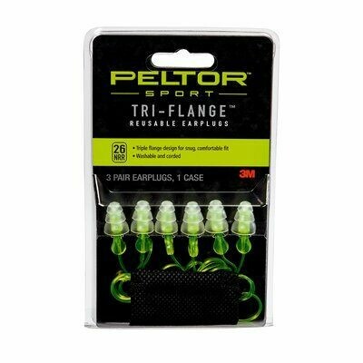 Peltor Tri-Flange Reusable Earplugs