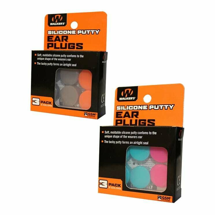 Walker’s Silicon Putty Ear Plugs 3pk