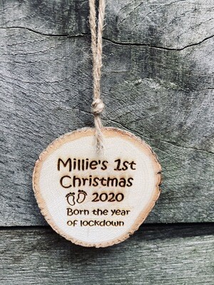 Baby’s 1st Christmas Hanging Plaque