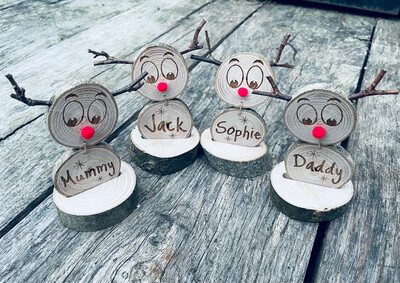 Christmas Reindeer &amp; Snowmen Table Names