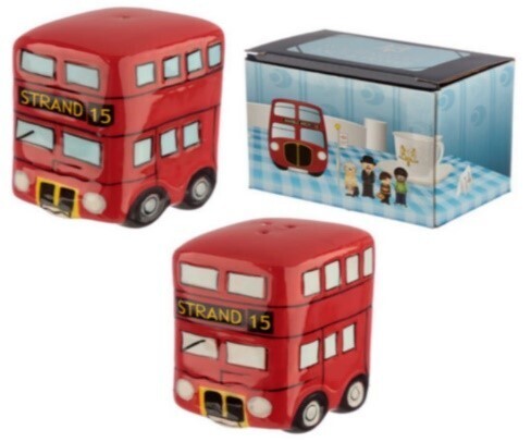 Cruet set in style of London buses