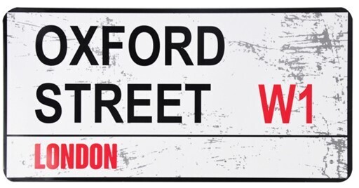 Oxford Street-London sign