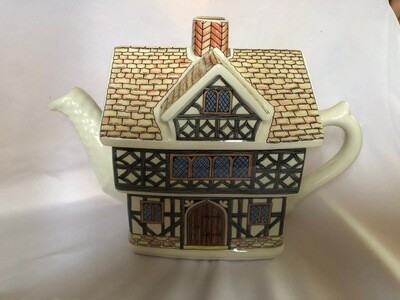 Vintage English Tudor house Tea Pot