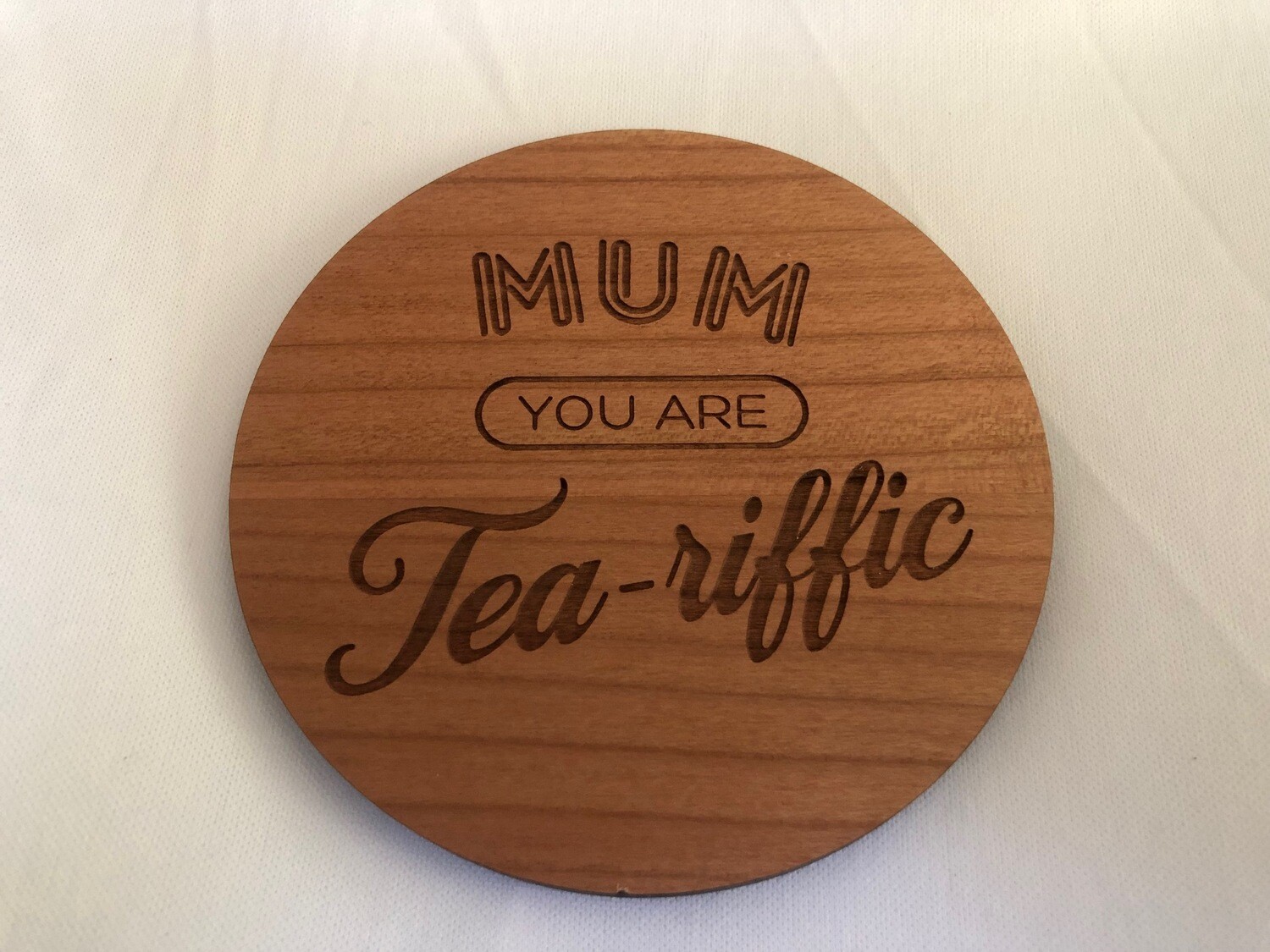 Tea-riffic Mum tea coaster