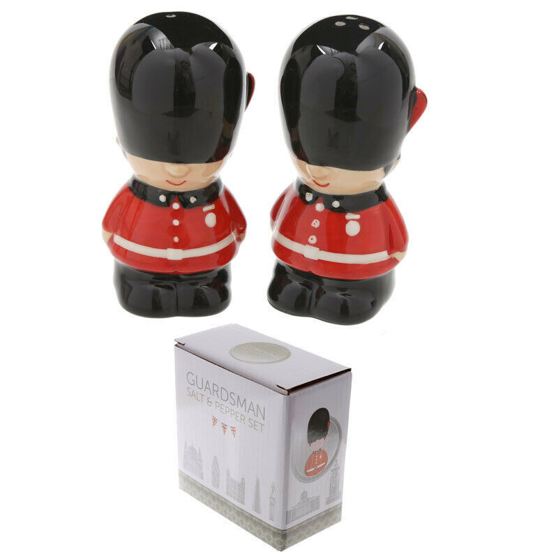 London Guardsman salt and pepper cruet set