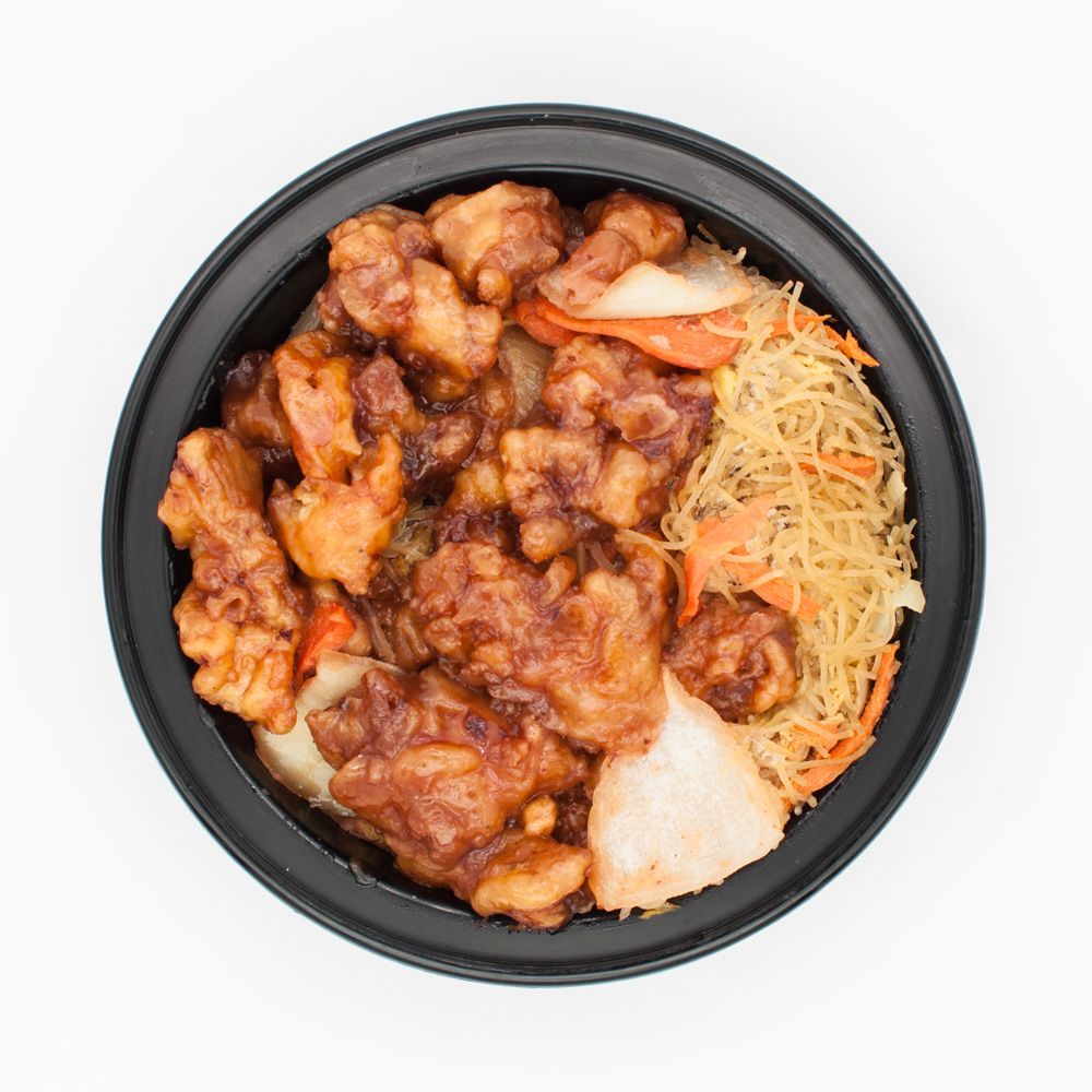 Sweet&amp;Sour Chicken with Vegetable Rice Noodles