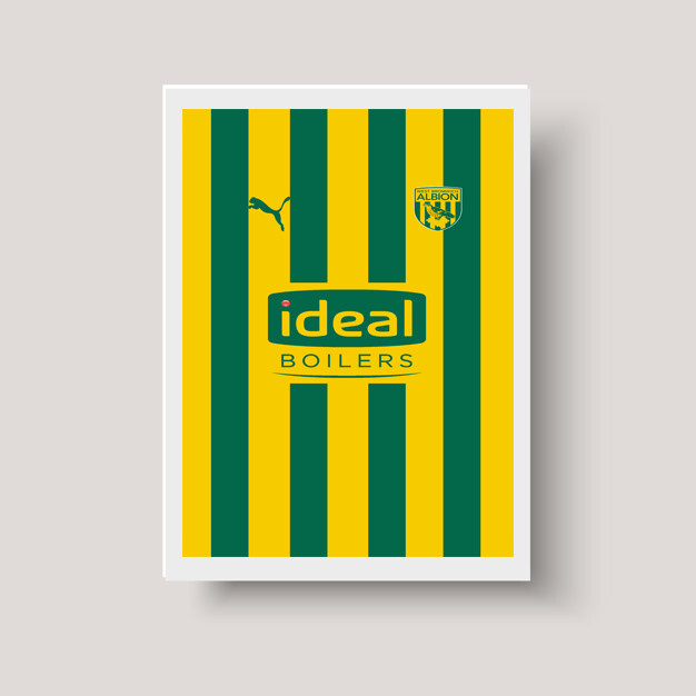West Bromwich Albion 2019/2020 Away A4 Matte Print