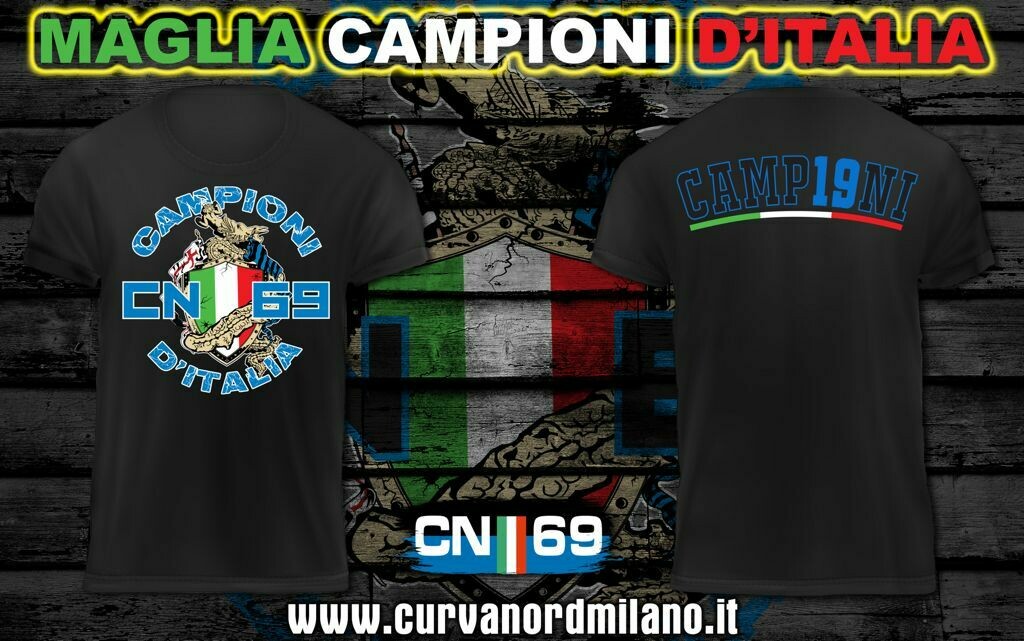 MAGLIETTA CAMPIONI D'ITALIA (NERA)