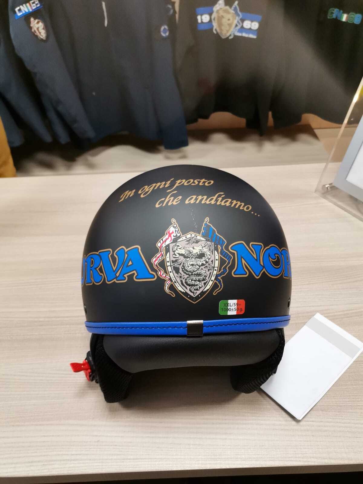 NUOVO CASCO (NERO OPACO) CN69 - CURVA NORD MILANO
