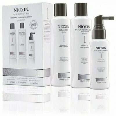 Nioxin System 1 Kit de 3 Pasos 150 ml.
