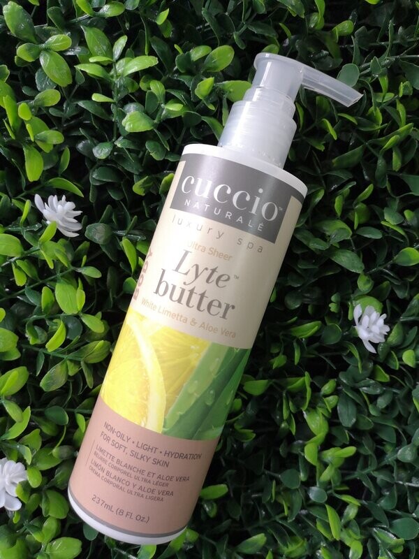 Cuccio - White Limetta and Aloe Vera Lyte Body Butter 237 ml