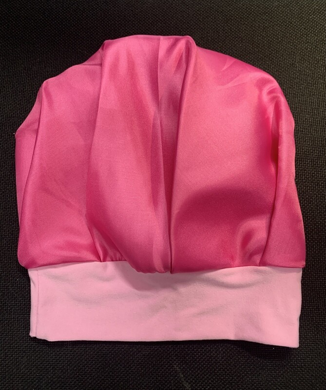 Gorro para Dormir de Satín Fucsia