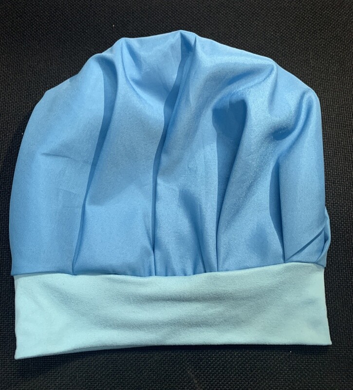 Gorro para Dormir de Satín Celeste