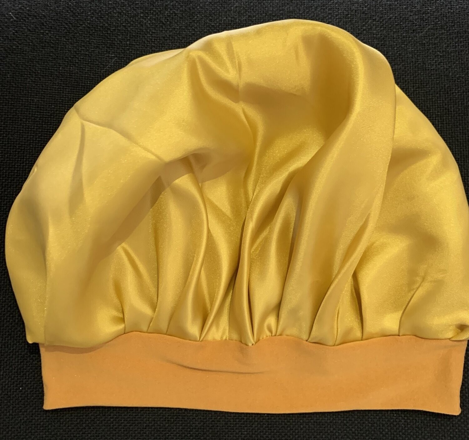 Gorro para Dormir de Satín Dorado