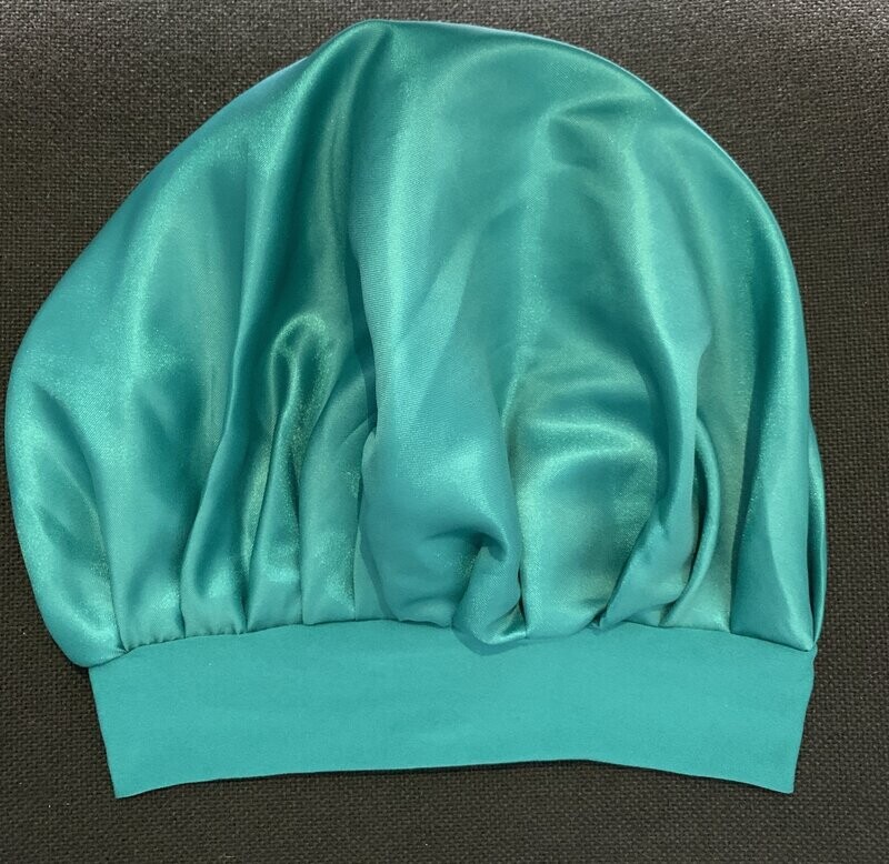 Gorro para Dormir de Satín Turquesa