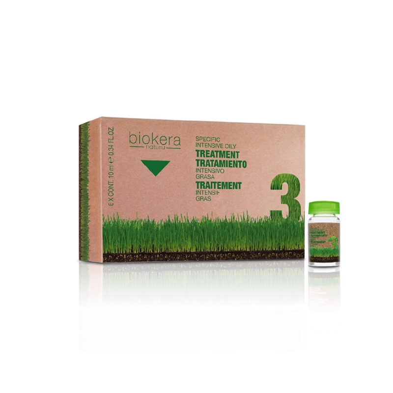 Salerm - Biokera Natura Tratamiento Intensivo Grasa 6 unidades 10 ml